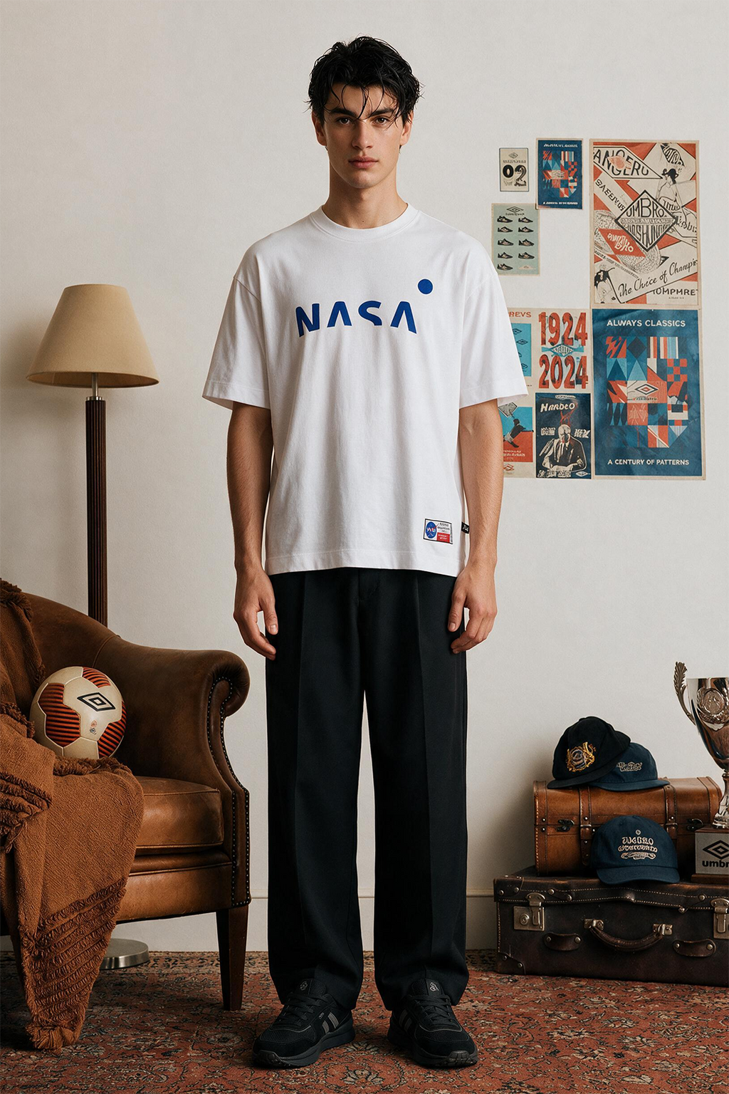 Oversized Graphic T-Shirt - D065