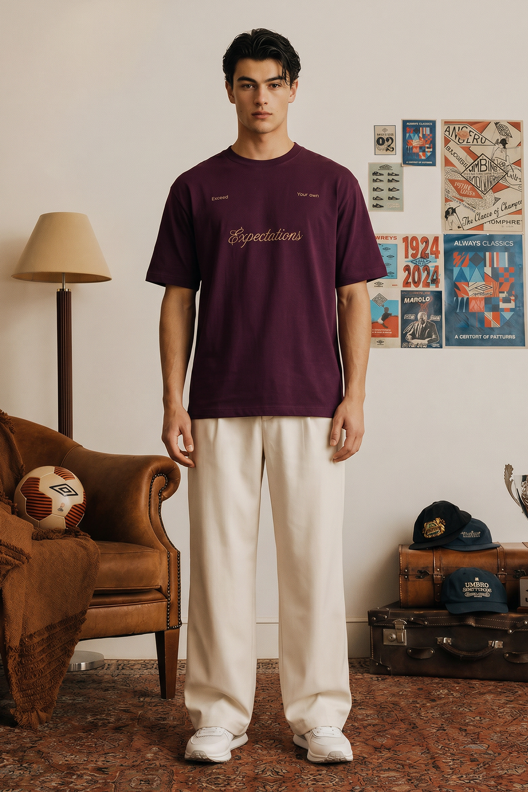 Oversized Graphic T-Shirt - D069