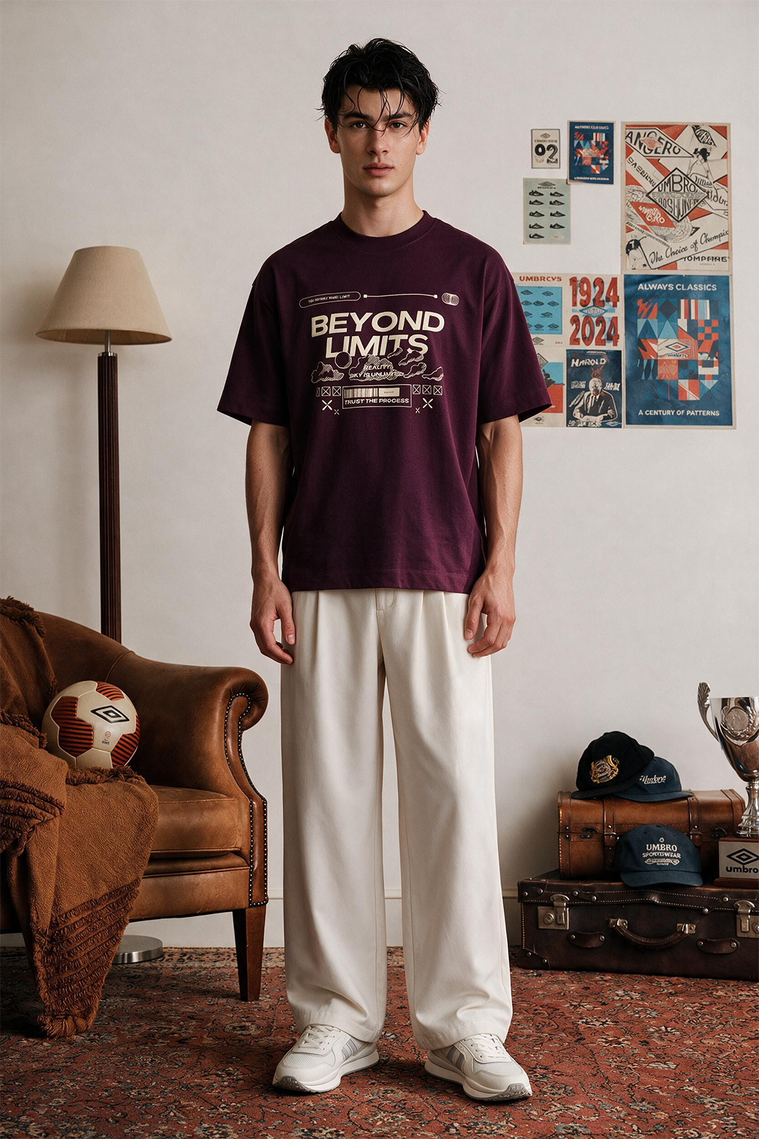 Oversized Graphic T-Shirt - D070