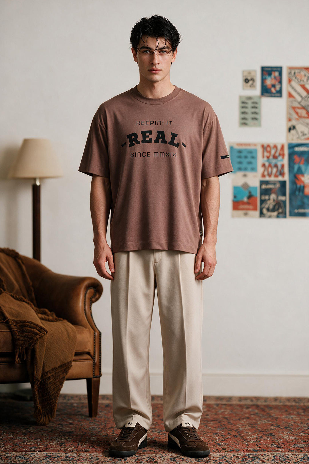 Oversized Graphic T-Shirt - D071
