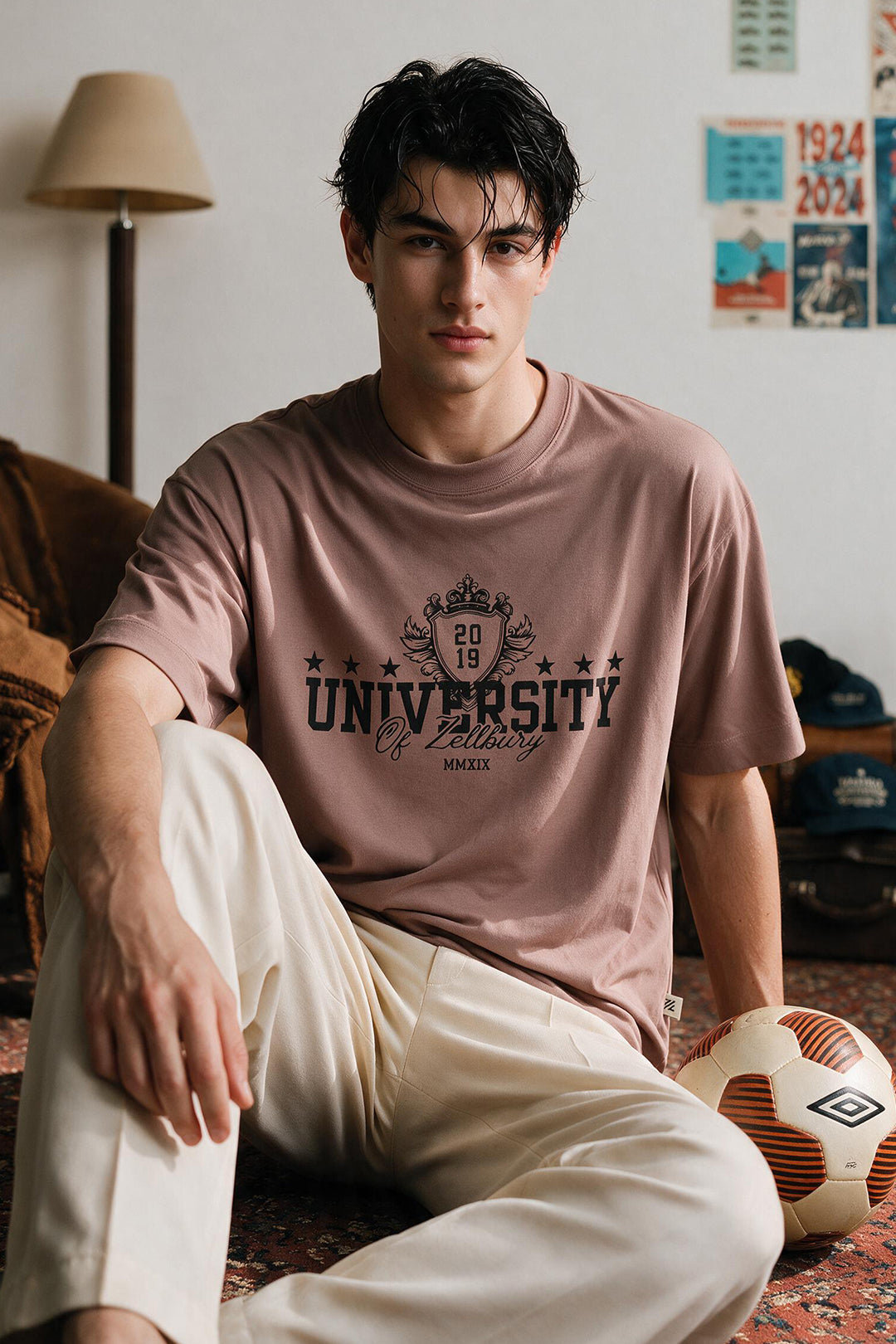 Oversized Graphic T-Shirt - D072