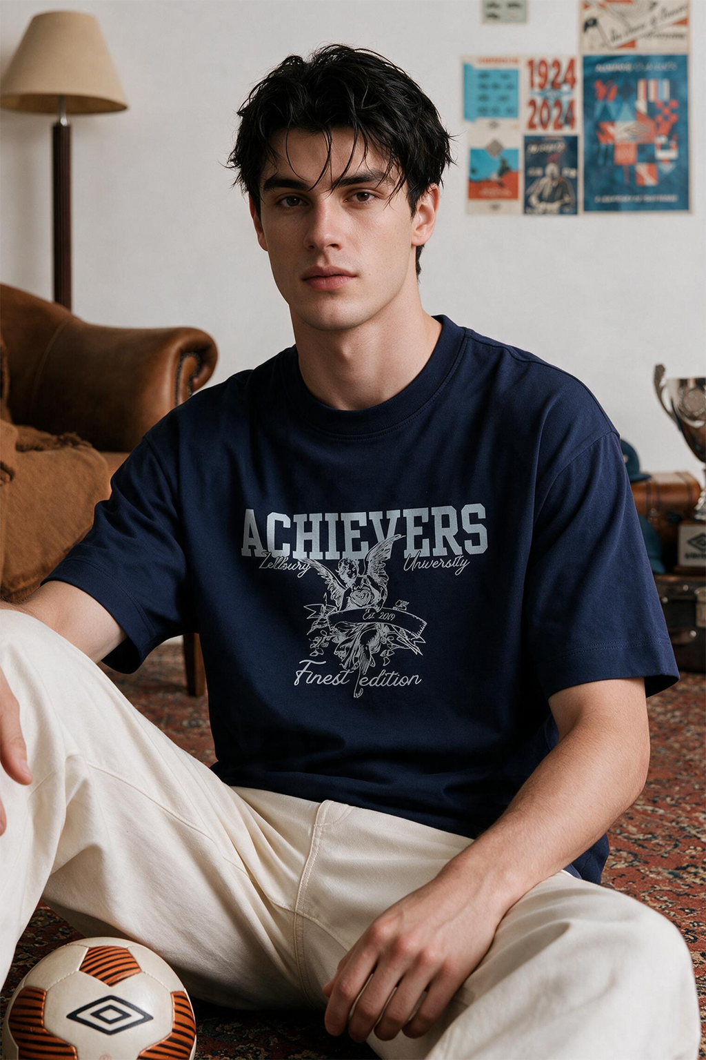 Oversized Graphic T-Shirt - D078