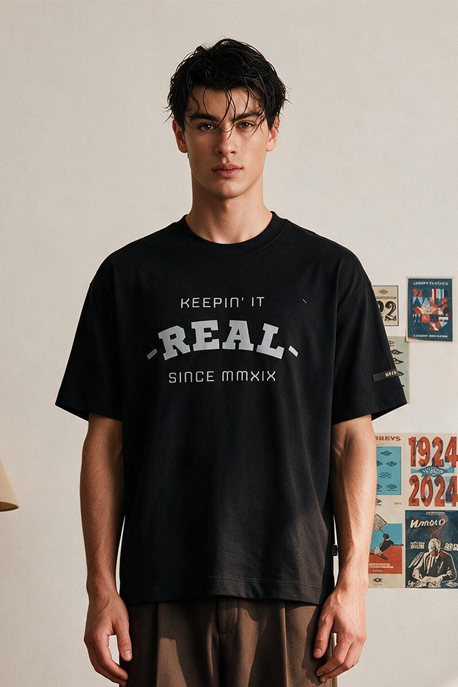 Oversized Graphic T-Shirt - D084