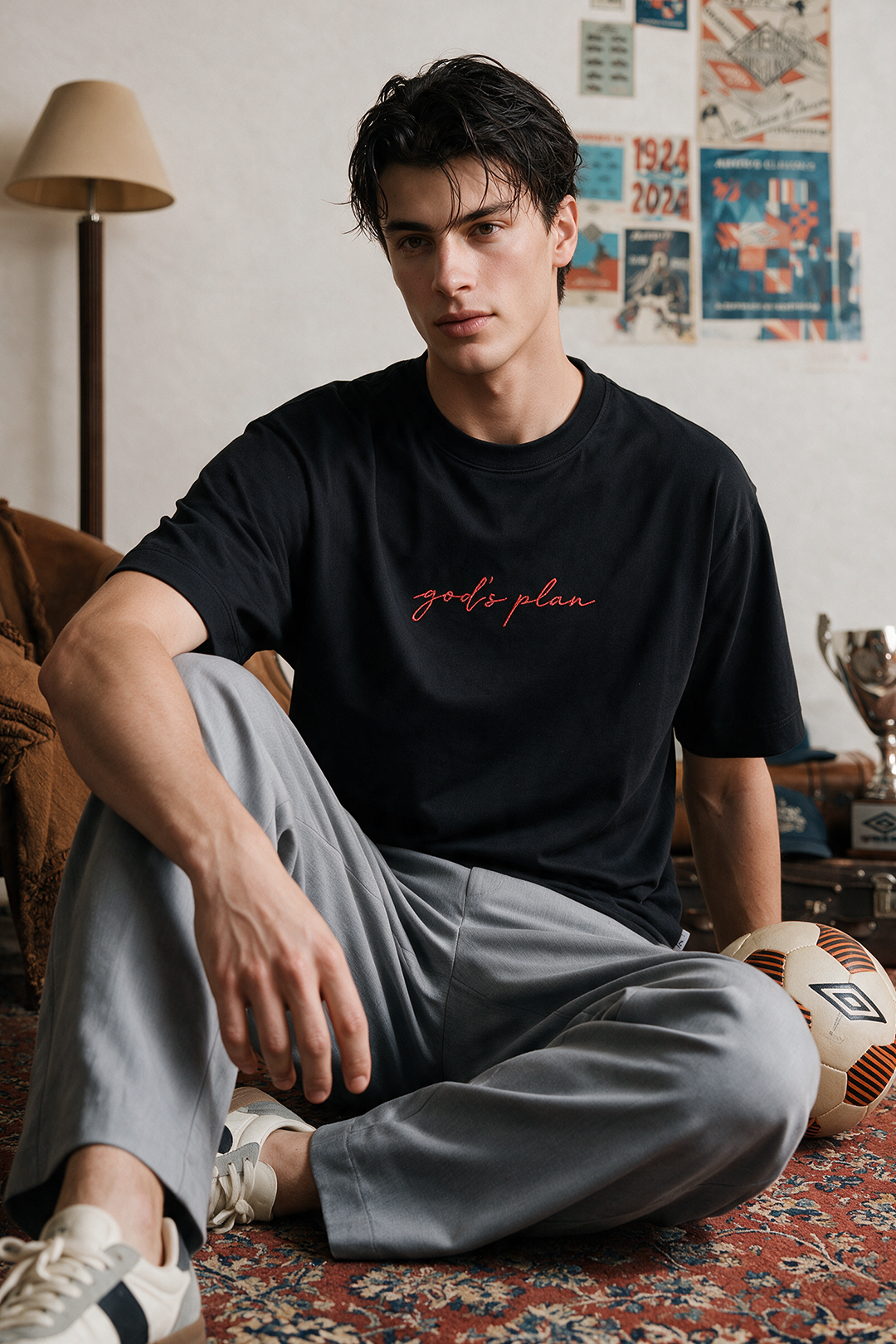 Oversized Graphic T-Shirt - D085