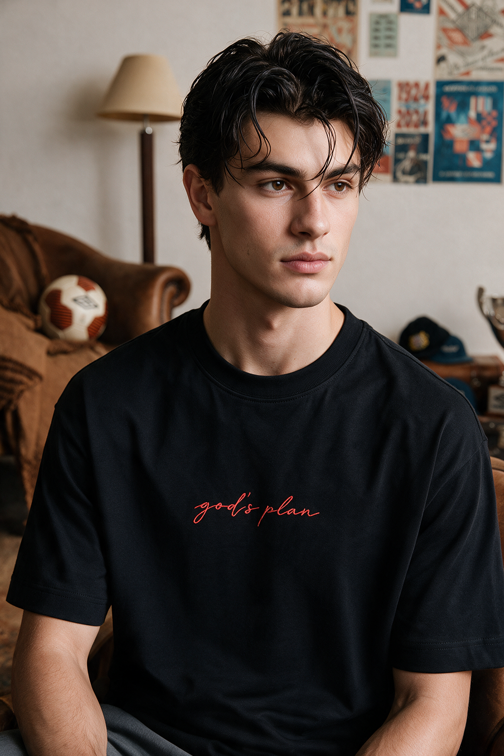 Oversized Graphic T-Shirt - D085