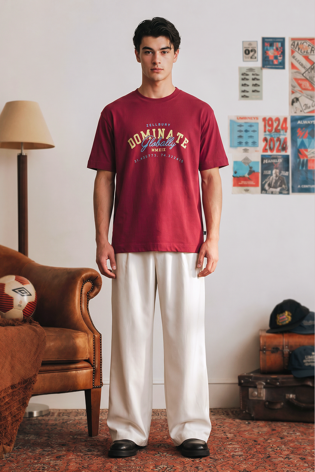 Oversized Graphic T-Shirt - D088