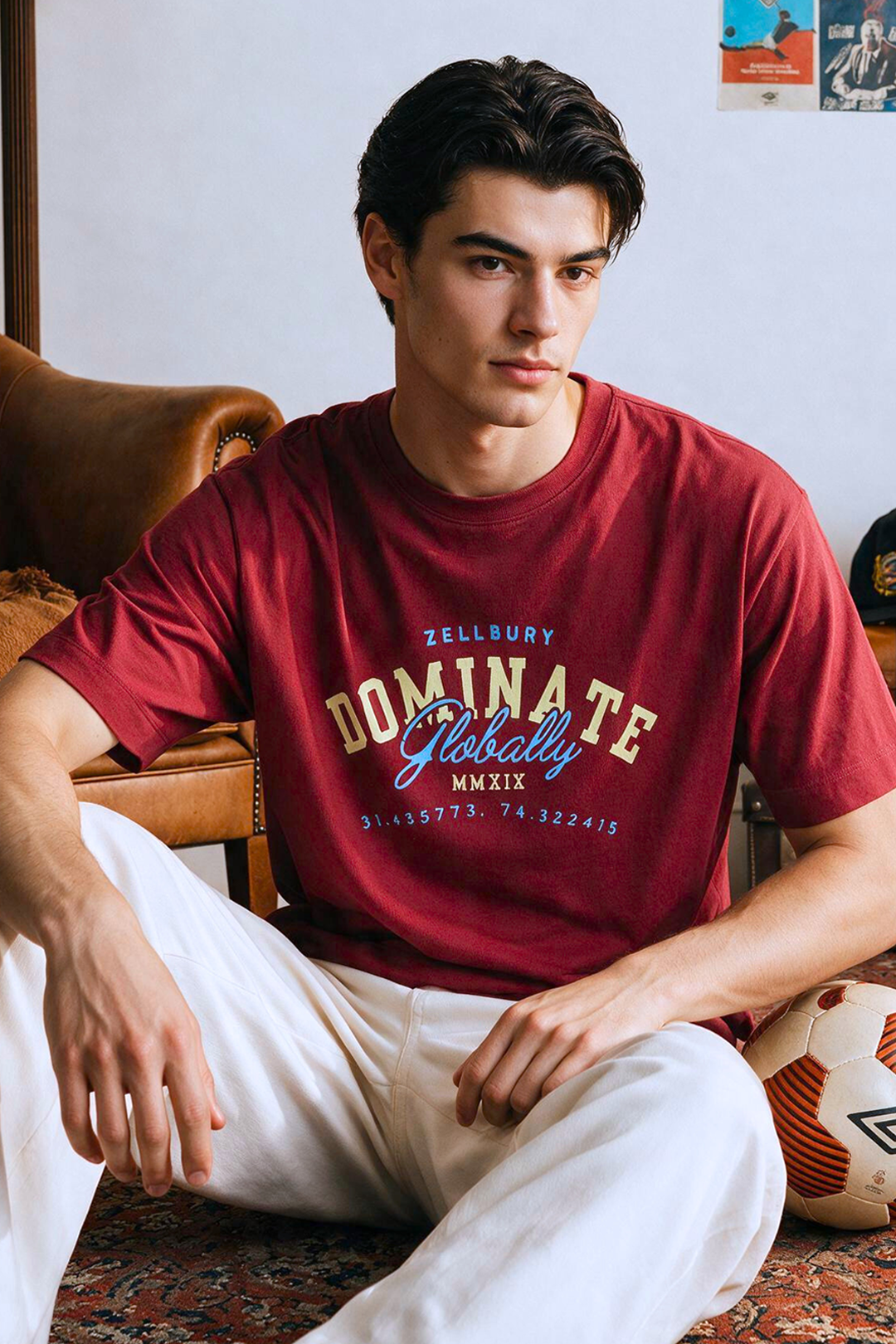 Oversized Graphic T-Shirt - D088