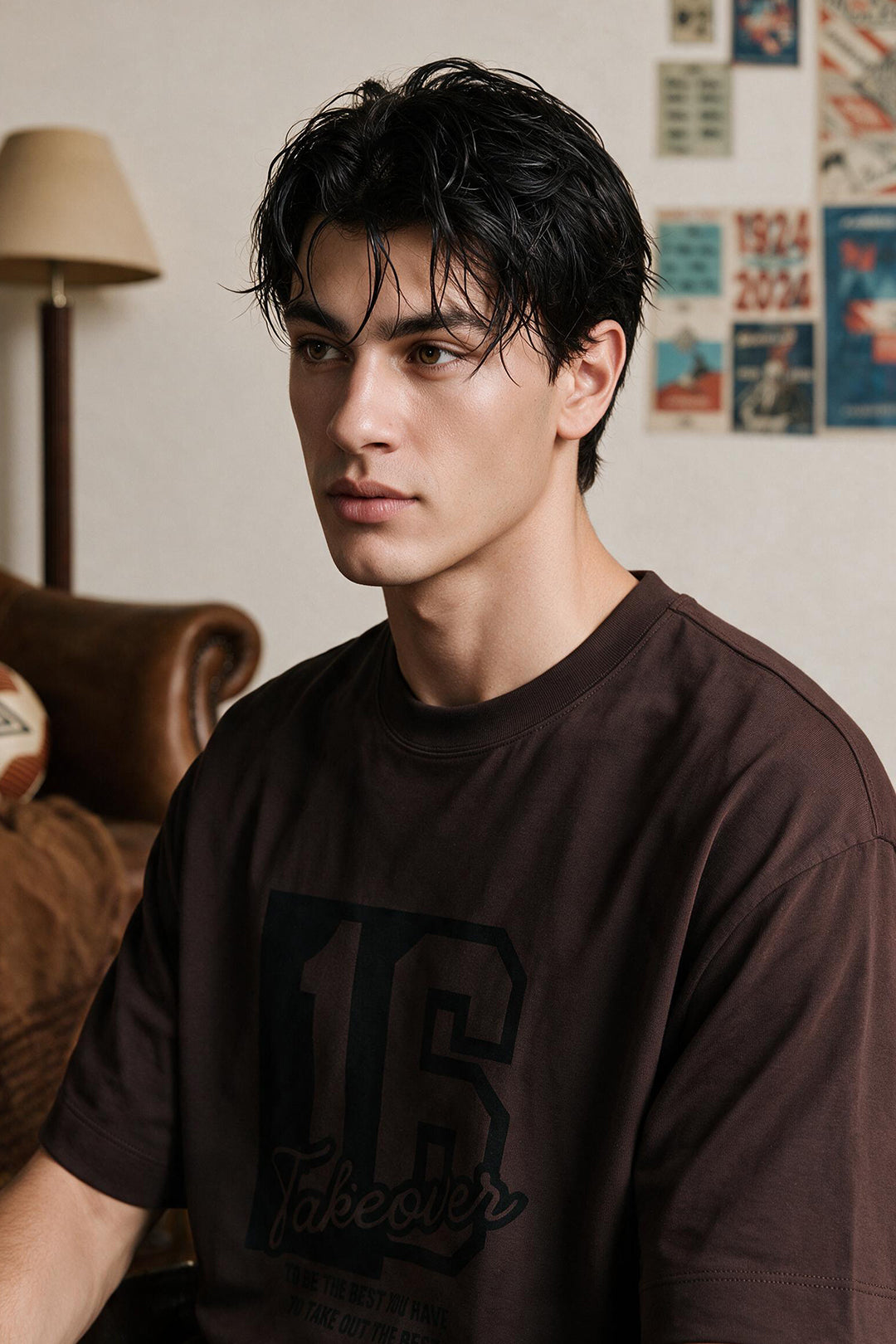 Oversized Graphic T-Shirt - D092