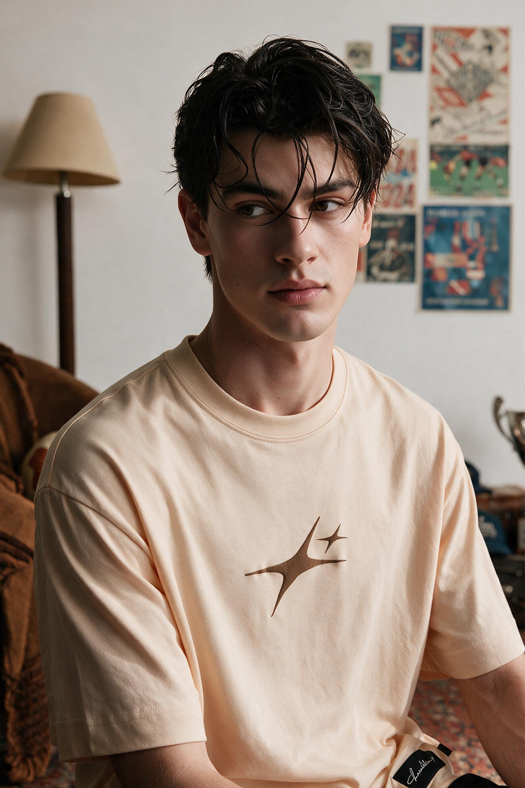 Oversized Graphic T-Shirt - D094