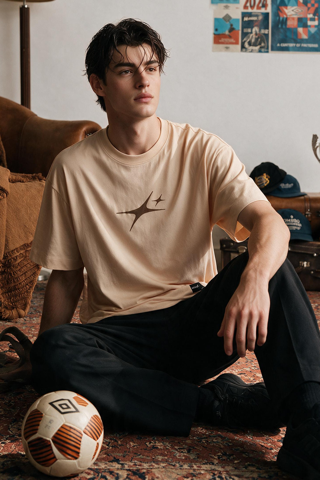 Oversized Graphic T-Shirt - D094