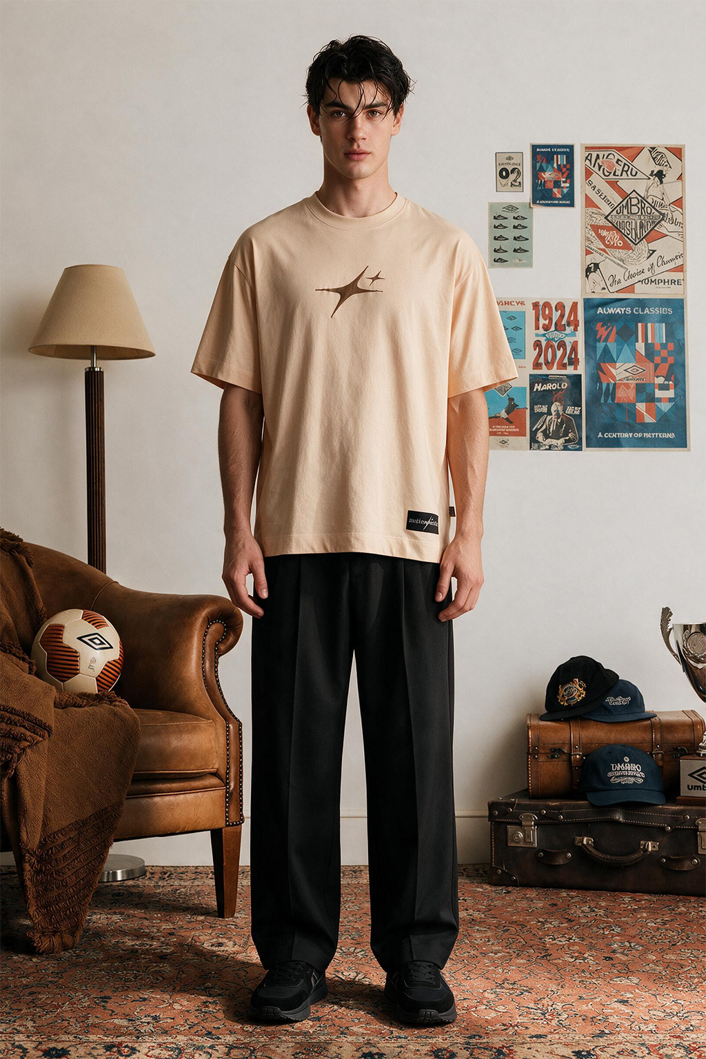 Oversized Graphic T-Shirt - D094