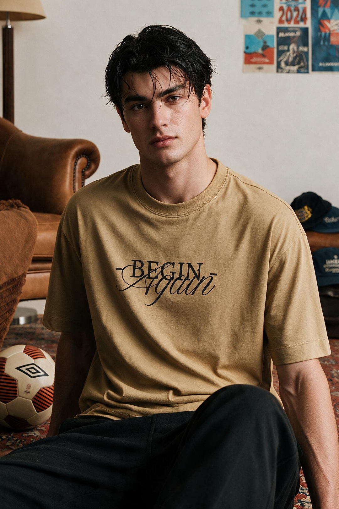 Oversized Graphic T-Shirt - D097