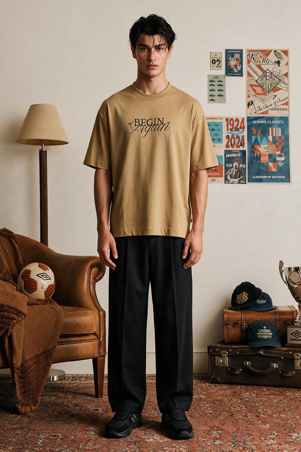 Oversized Graphic T-Shirt - D097