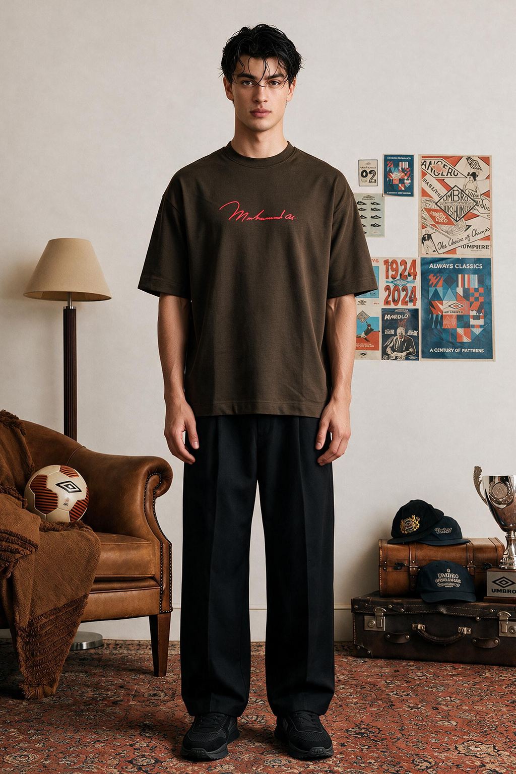 Oversized Graphic T-Shirt - D102