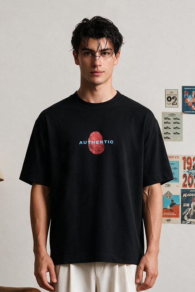 Oversized Graphic T-Shirt - D104