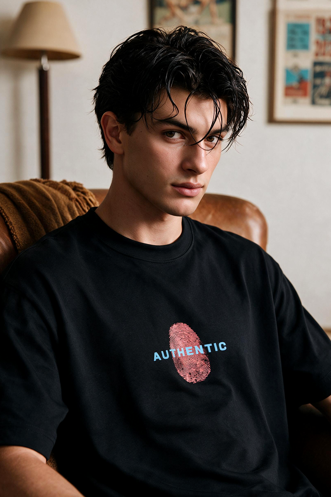Oversized Graphic T-Shirt - D104