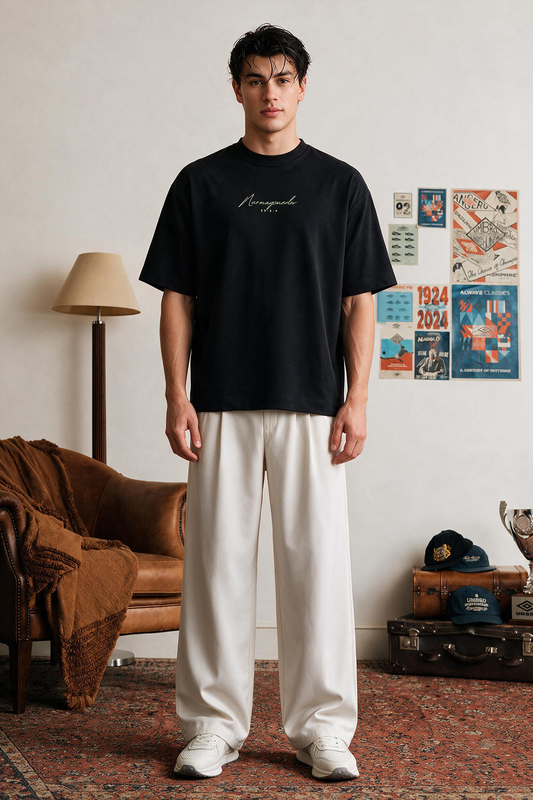 Oversized Graphic T-Shirt - D106