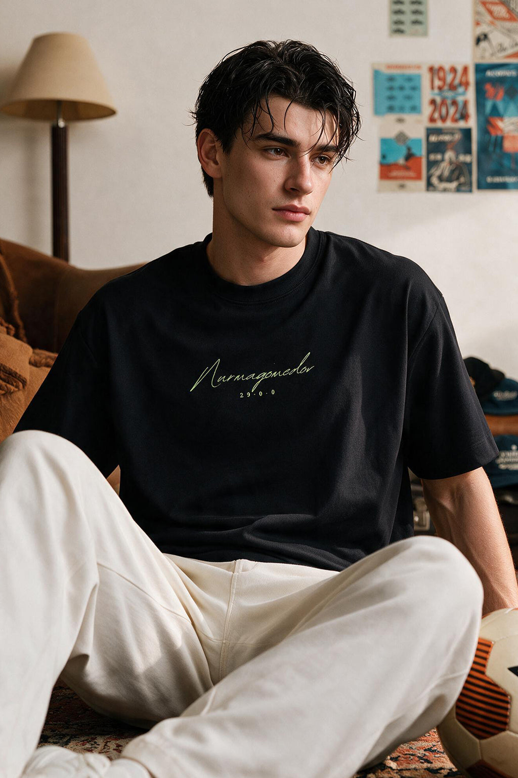Oversized Graphic T-Shirt - D106