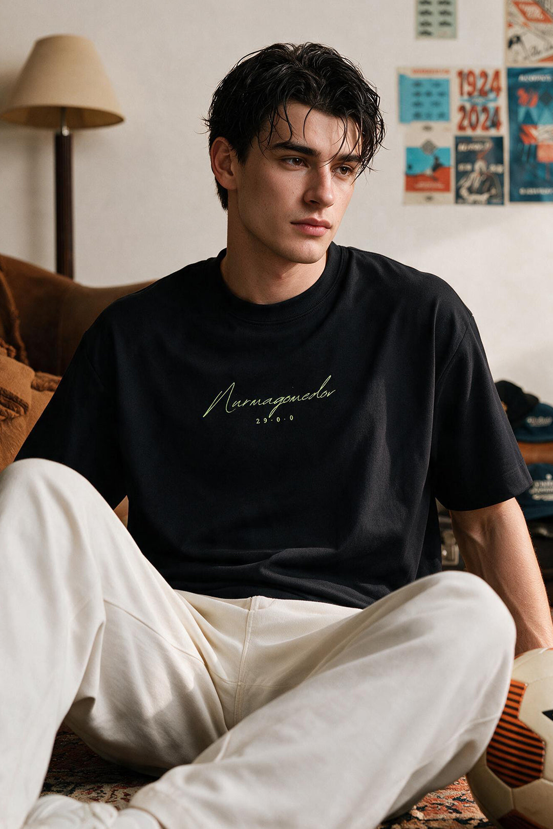 Oversized Graphic T-Shirt - D106