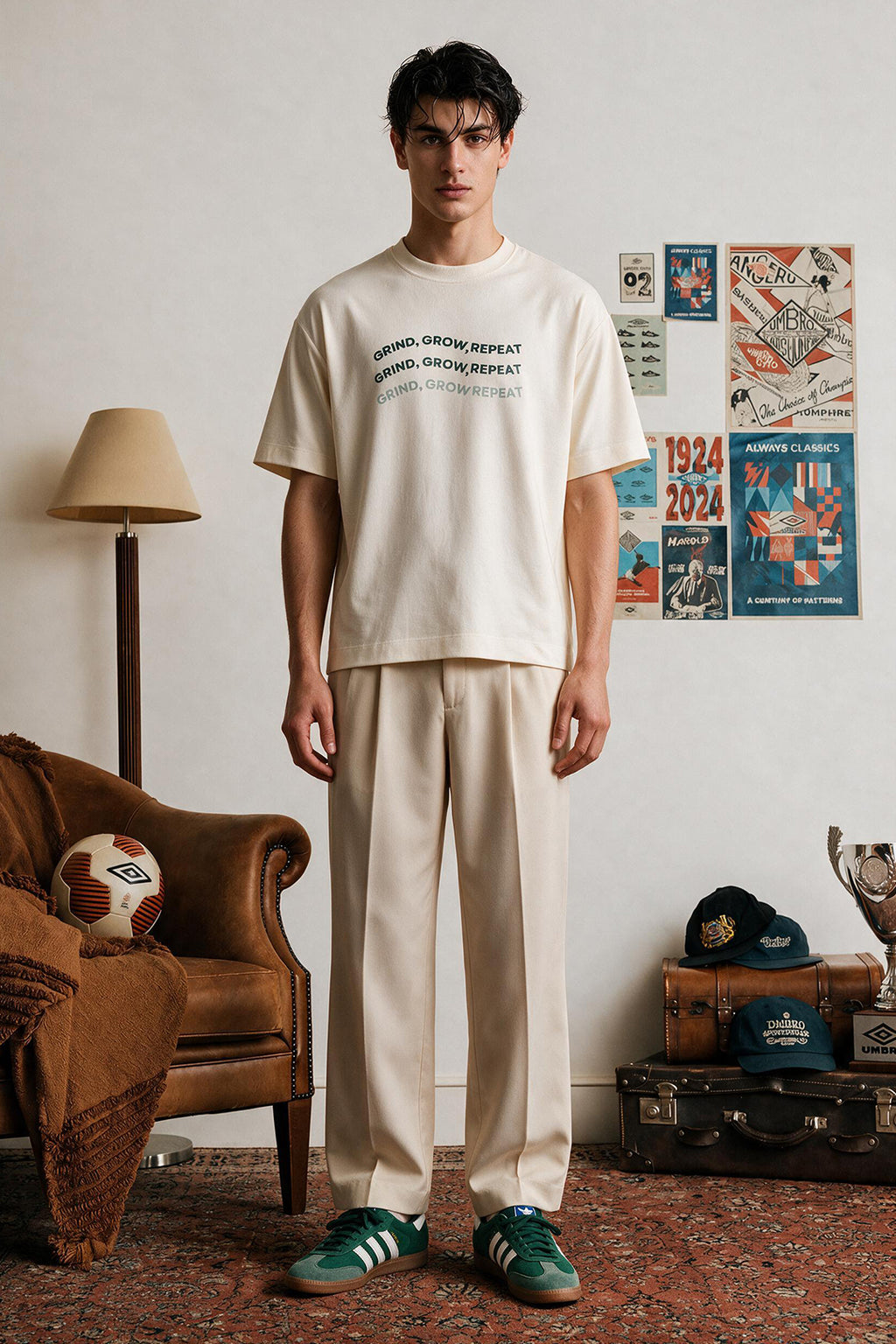 Oversized Graphic T-Shirt - D108