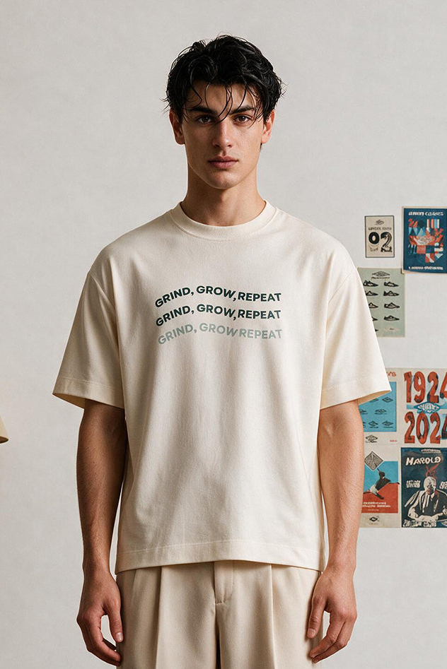 Oversized Graphic T-Shirt - D108