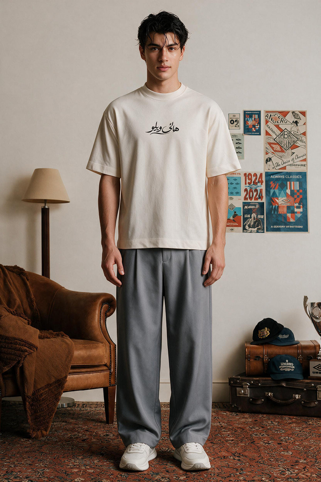 Oversized Graphic T-Shirt - D110