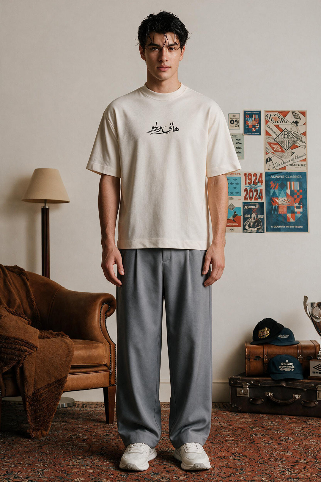 Oversized Graphic T-Shirt - D110