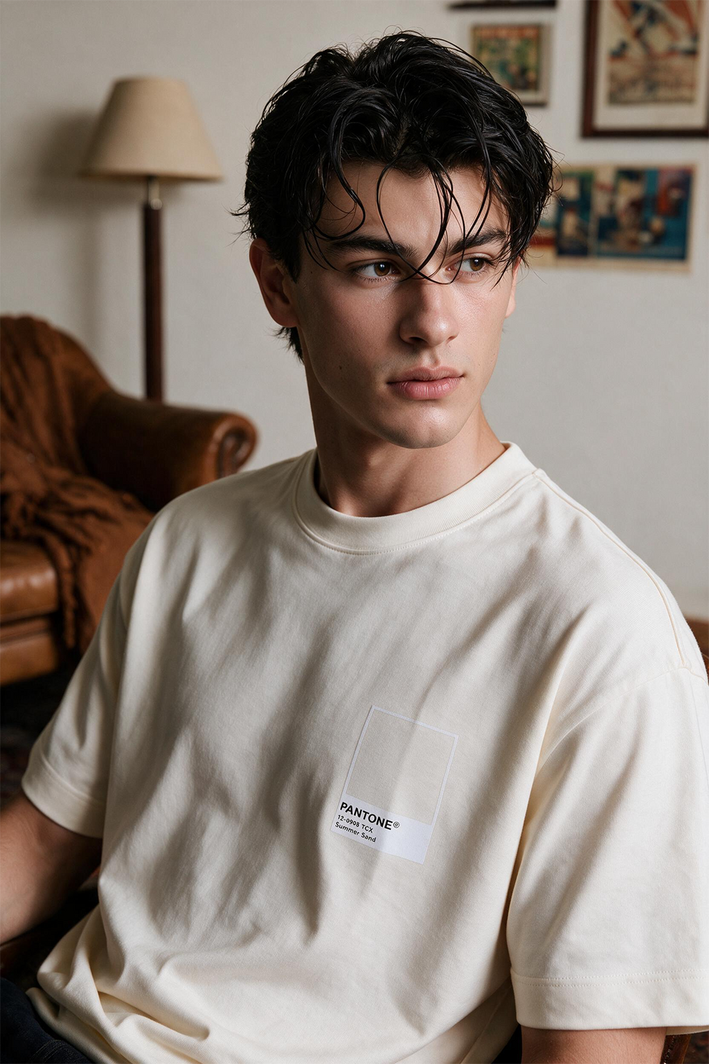Oversized Graphic T-Shirt - D111