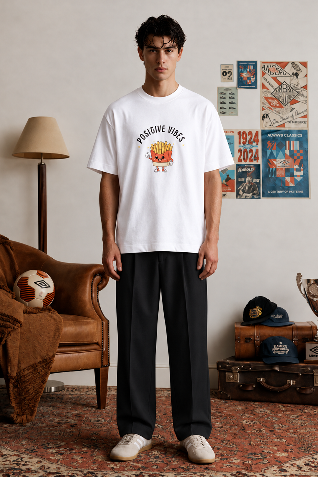 Oversized Graphic T-Shirt - D113