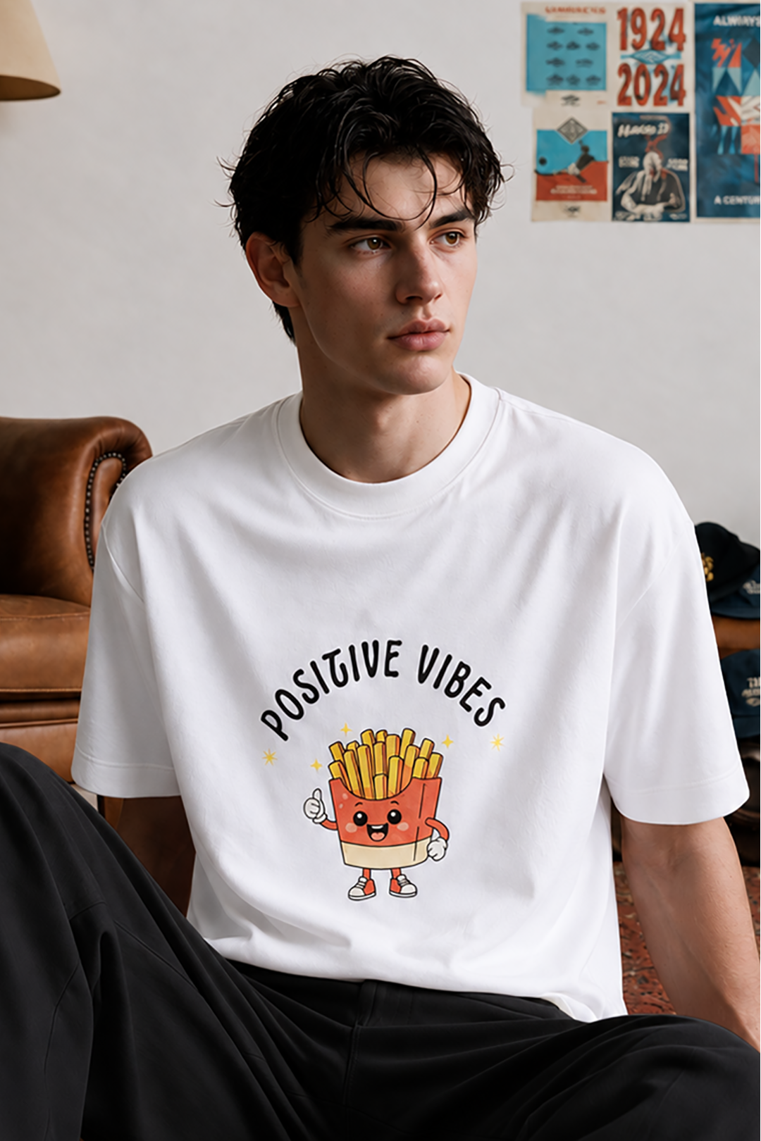 Oversized Graphic T-Shirt - D113