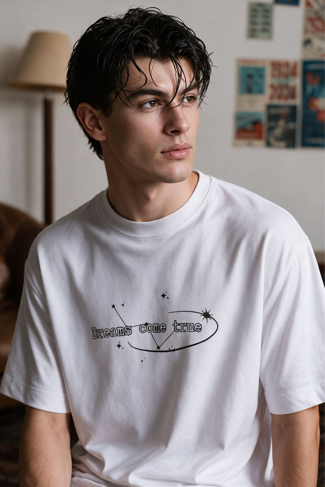 Oversized Graphic T-Shirt - D114