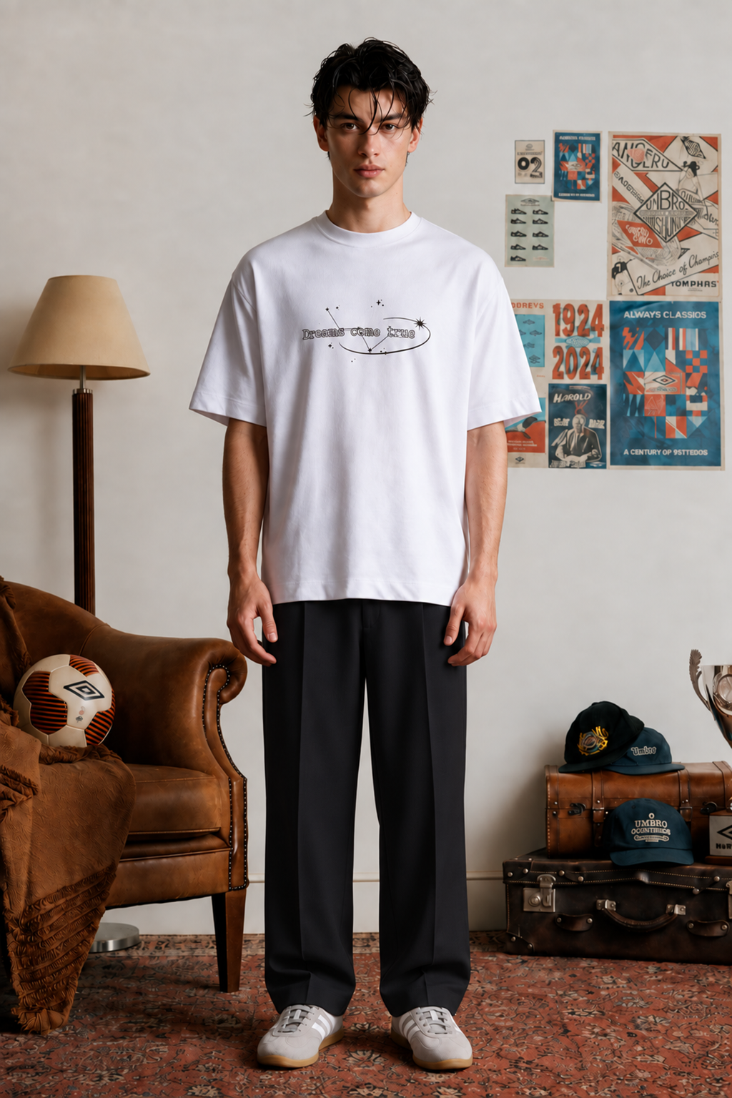 Oversized Graphic T-Shirt - D114