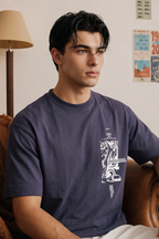Oversized Graphic T-Shirt - D127