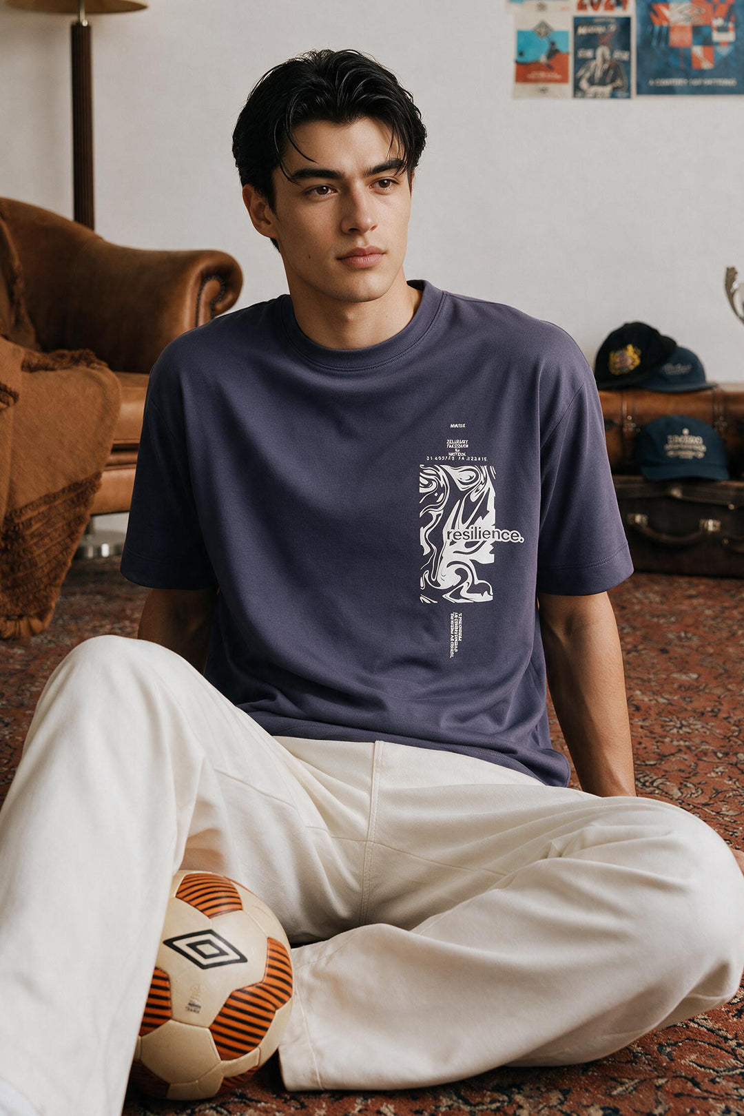 Oversized Graphic T-Shirt - D127