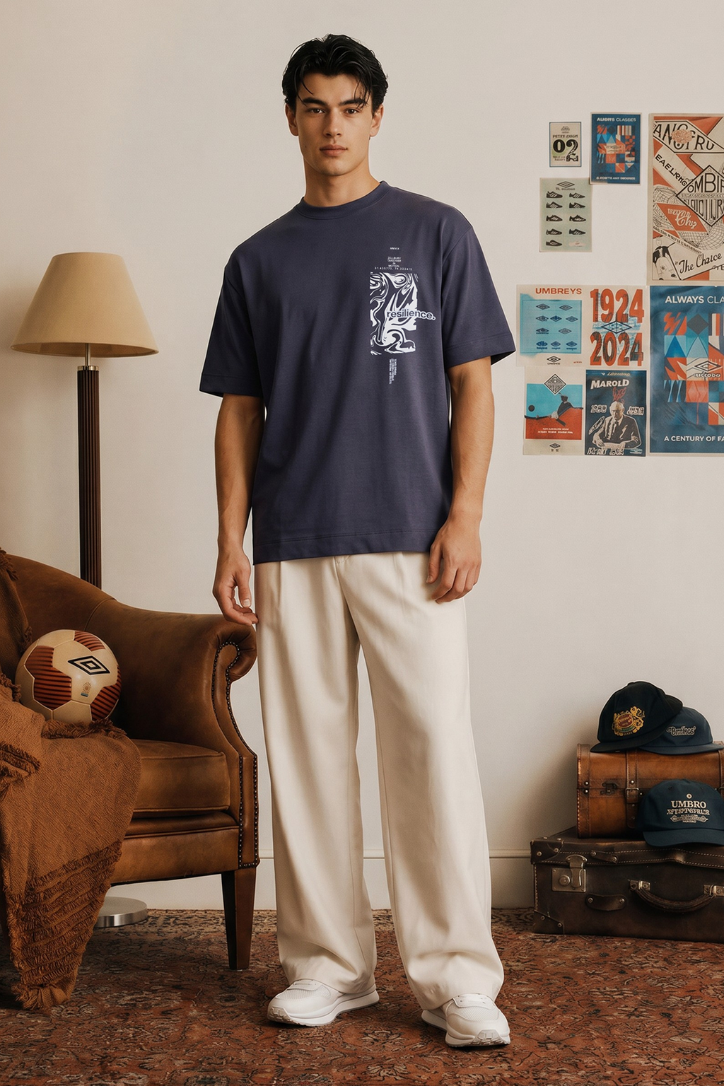 Oversized Graphic T-Shirt - D127