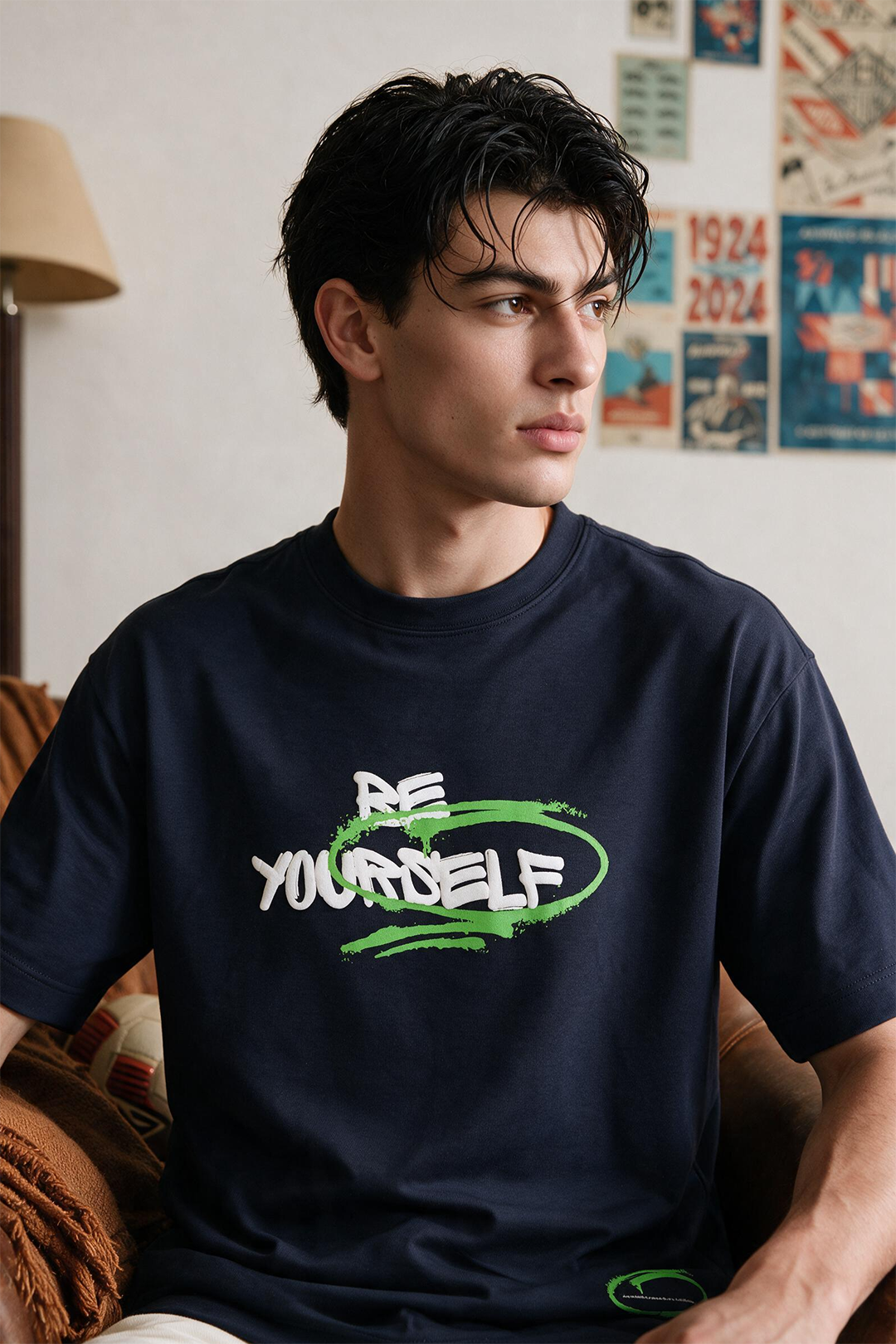 Oversized Graphic T-Shirt - D128