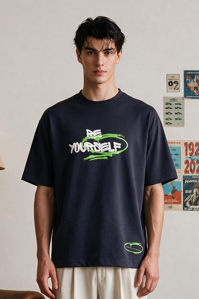 Oversized Graphic T-Shirt - D128
