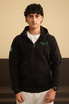 Graphic Zipper Hoodie - 5002