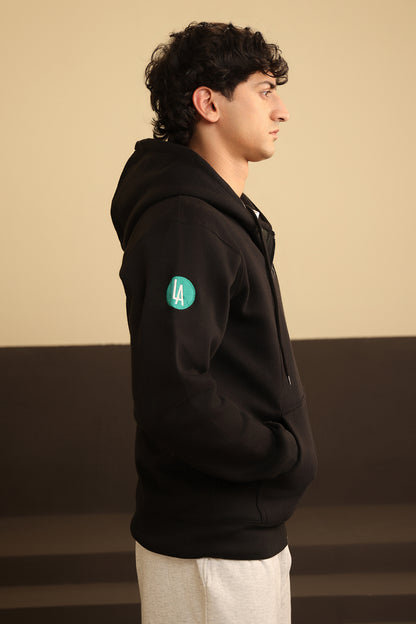 Graphic Zipper Hoodie - 5002