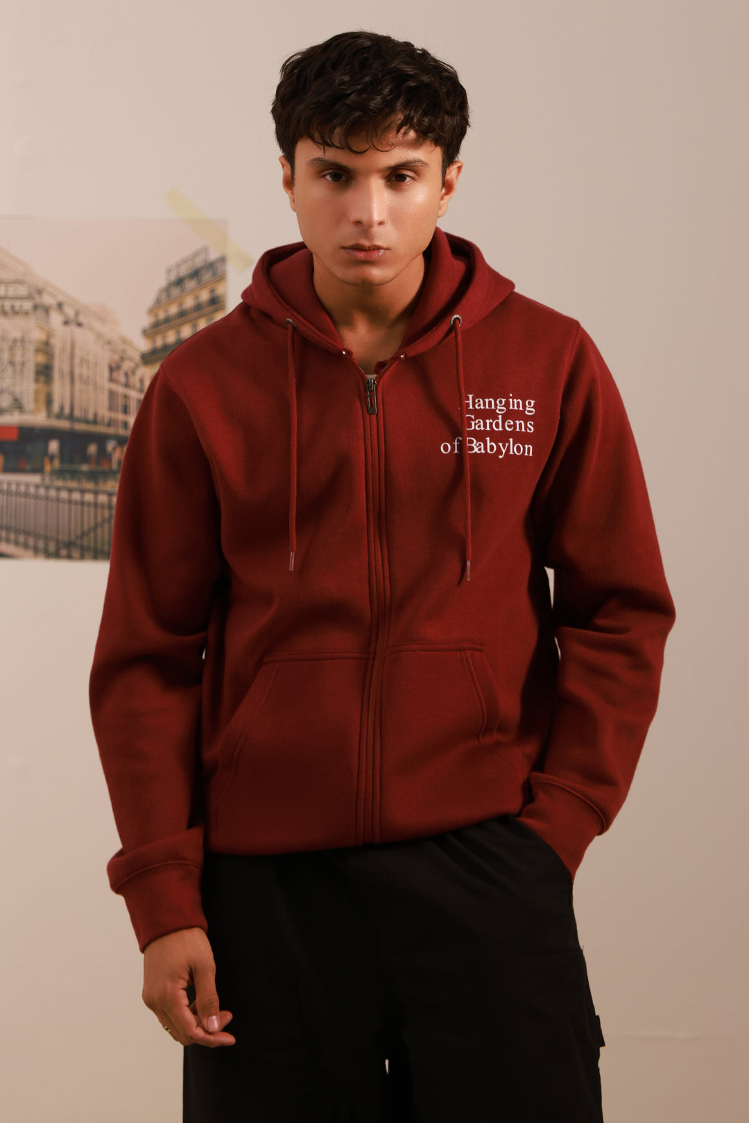 Men Outerwear Fleece Hoodies - Main Image