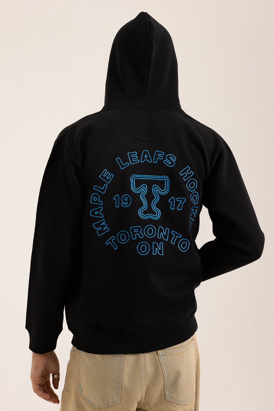 Graphic Zipper Hoodie - 5014