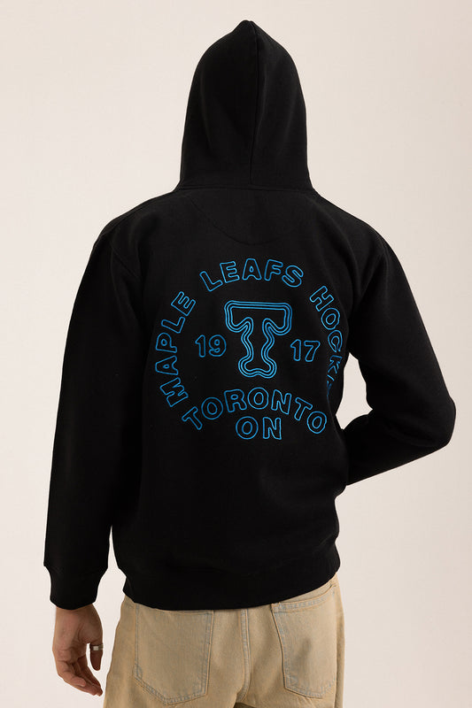 Graphic Zipper Hoodie - 5014