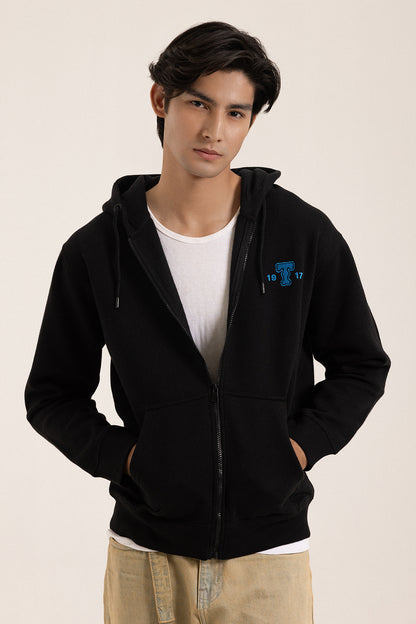 Graphic Zipper Hoodie - 5014