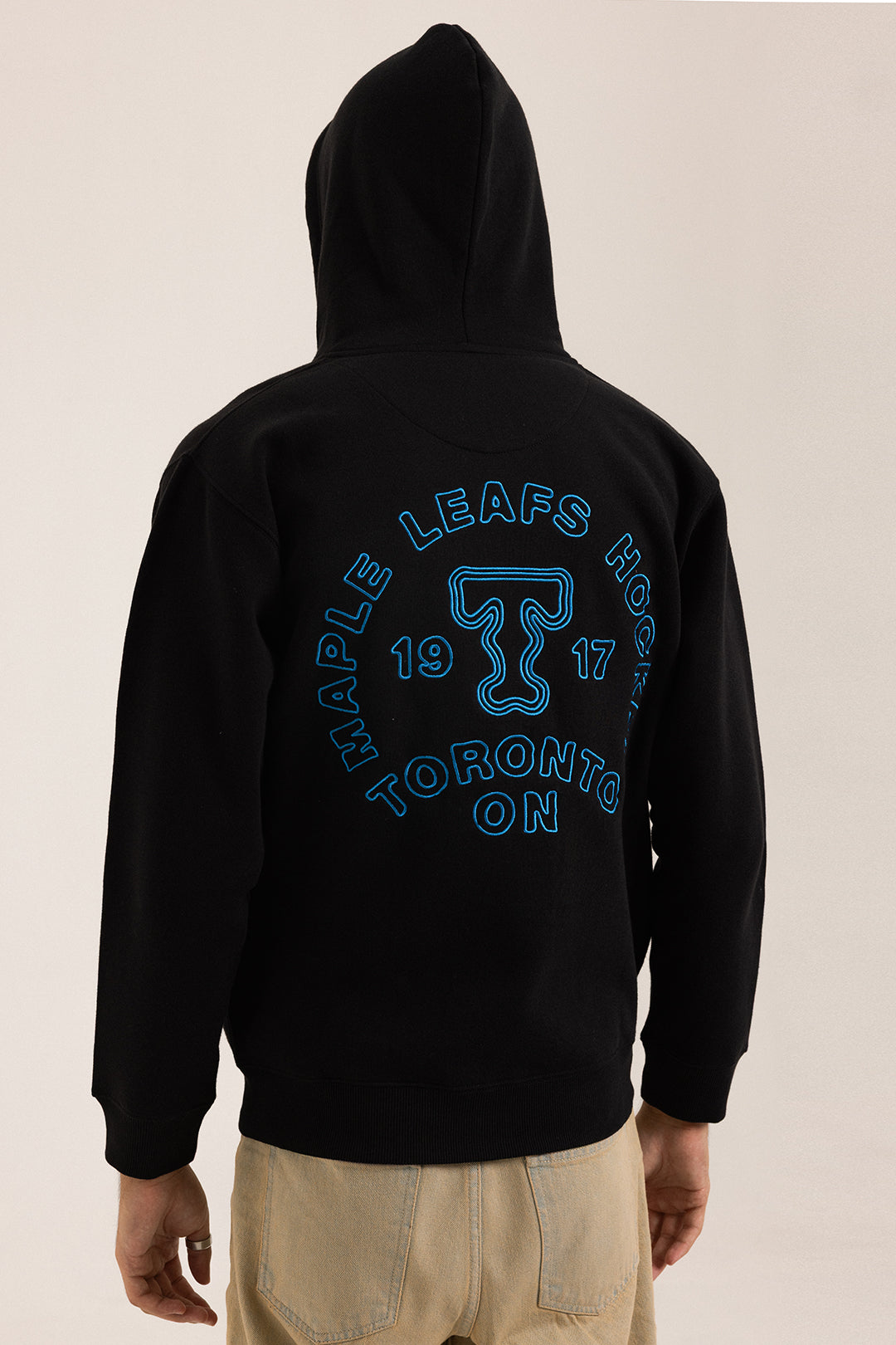 Graphic Zipper Hoodie - 5014