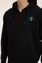 Graphic Zipper Hoodie - 5014