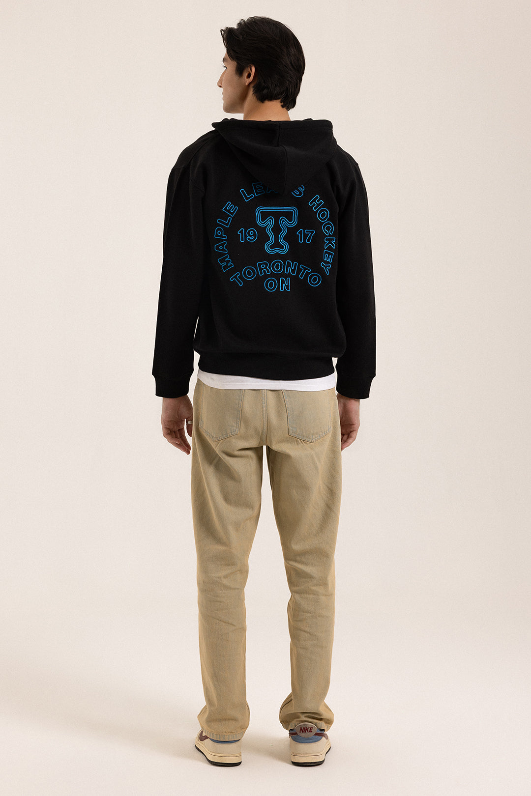 Graphic Zipper Hoodie - 5014