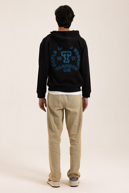 Graphic Zipper Hoodie - 5014