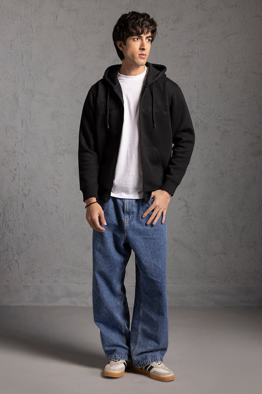 Graphic Zipper Hoodie - 5015