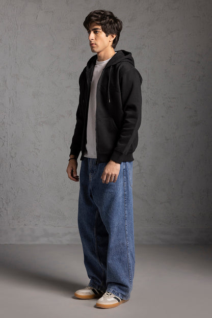 Graphic Zipper Hoodie - 5015