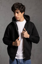 Graphic Zipper Hoodie - 5015